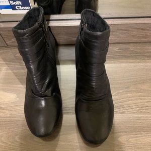 Leather Booties Women 10